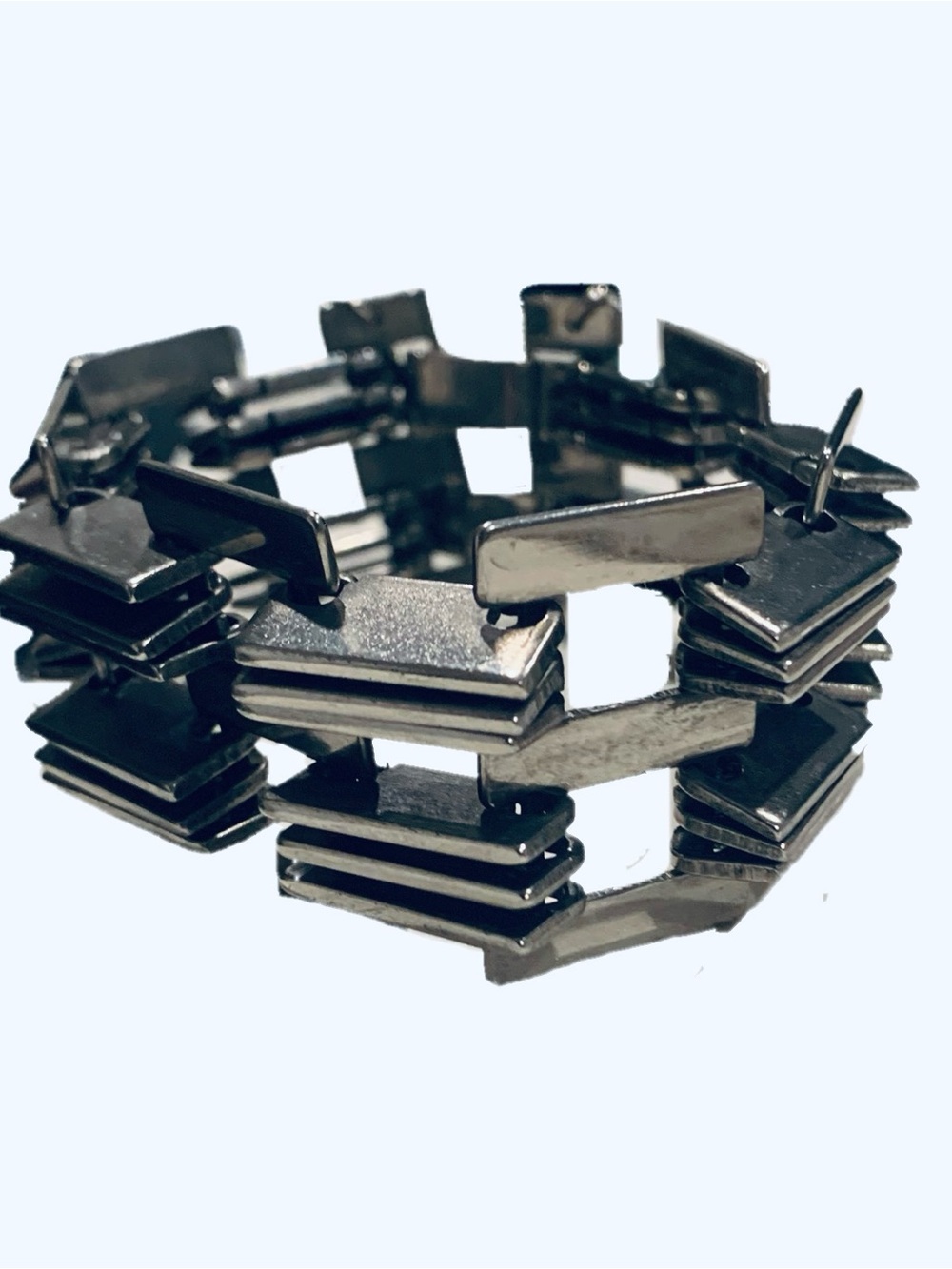 ALL SAINTS Modernist Wide Link Statement Bracelet